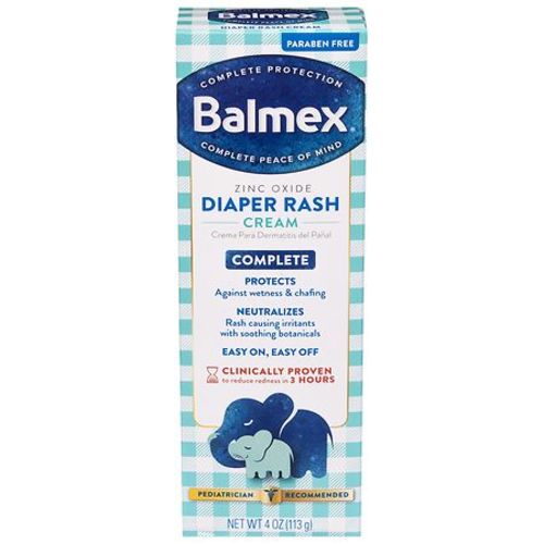 Balmex Complete Protection Diaper Rash Cream With Zinc Oxide Unscented