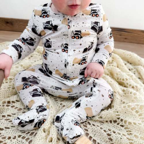 Skid Loader Baby Bamboo Pajamas - American Farm Company