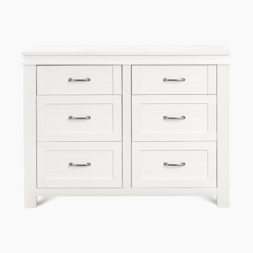 Namesake Wesley Farmhouse 6-Drawer Double Dresser - Heirloom White