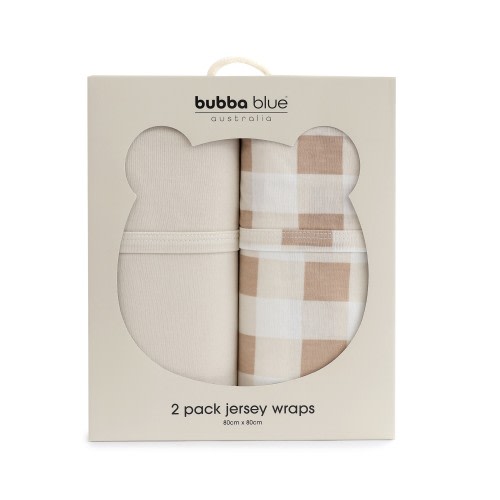 Bubba Blue Sundae Jersey Wrap 2 Pack Chestnut