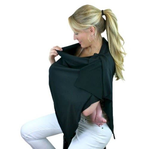 Bamboobies Chic Nursing Shawl - Black