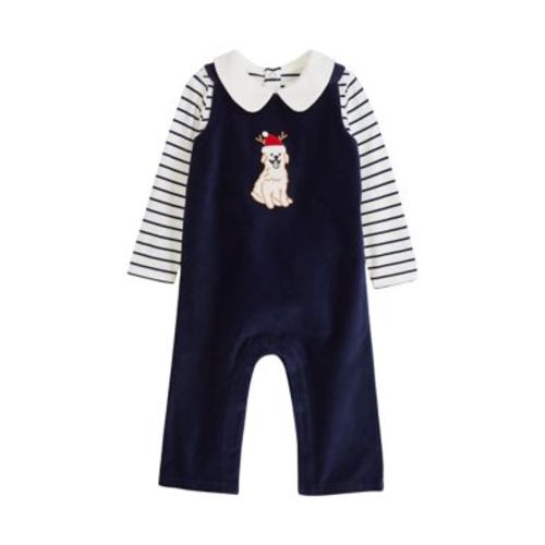 Baby Boys Velvet Romper Set