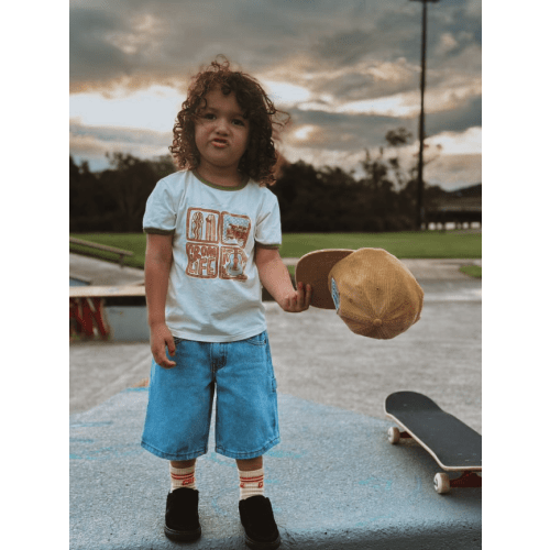 Grom life organic retro ringer tee - Groms