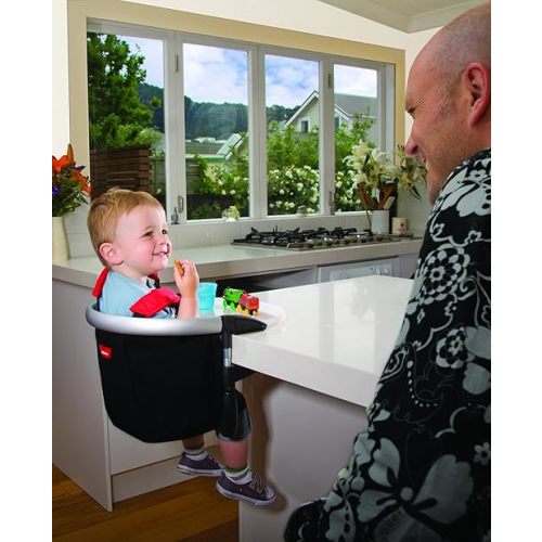 phil&teds lobster clip on portable high chair, black