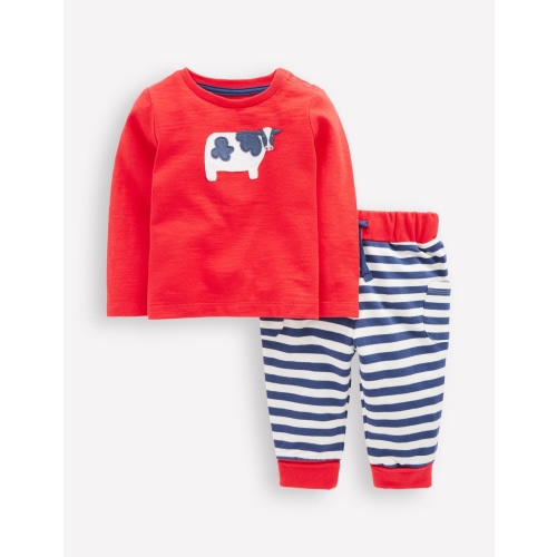 Fun Jersey Play Set-Poppy Red Cow | Boden USA
