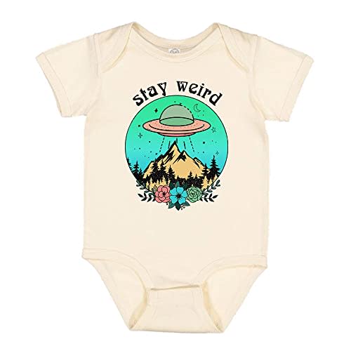 Stay Weird Alien UFO Baby Infant Bodysuit