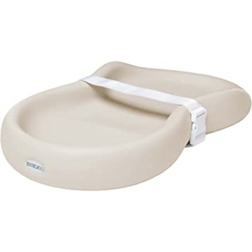 Keekaroo Peanut Changer Vanilla – the Original Made in USA easy-to-clean changing pad and the only shell over foam, fully impermeable to fluid