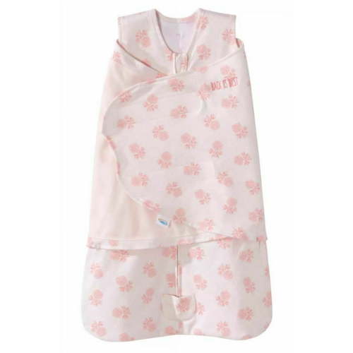 Halo® Sleepsack® Swaddle, 100% Cotton, Rose Toss Blush, Newborn Girls, 0-3 Months