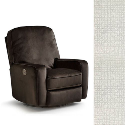 Best Chairs Bilana Power Swivel Glider Recliner in Ivory - Bambi Baby Store