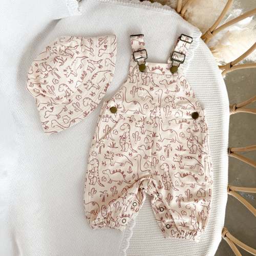 Dino Denim Overalls Bundle