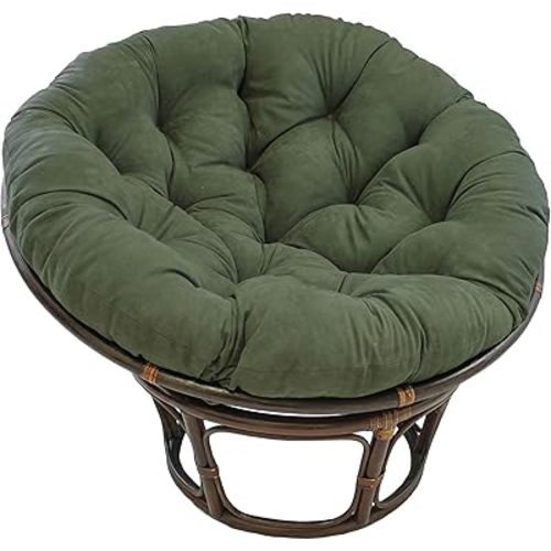 Blazing Needles Microsuede Papasan Cushion, 1 Count (Pack of 1), Hunter Green