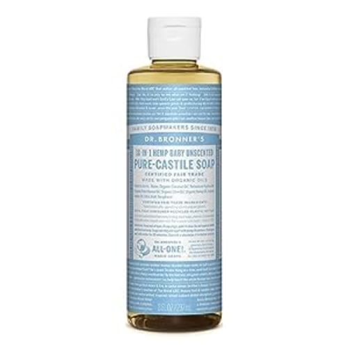 Dr. Bronner's - Pure-Castile Liquid Soap (Baby Unscented, 8 Fl Oz)