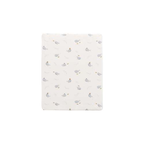 Organic Cotton Cot Sheet - Whales