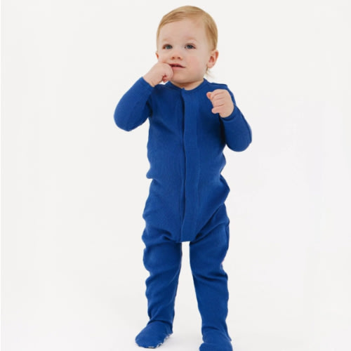 symphony blue waffle modal magnetic parent favorite footie – Magnetic Me