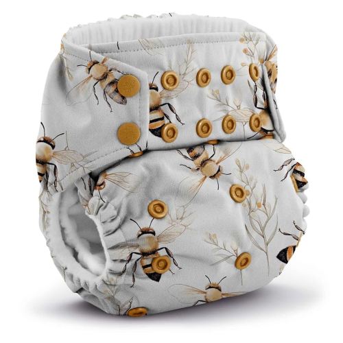 Kanga Care Rumparooz G3 Stay Dry Cloth Diaper Reusable One Size Pocket Diaper Patented Inner Double Gusset 2 pcs Microfiber Insert Soaker (6-55+ lbs) - Harmony