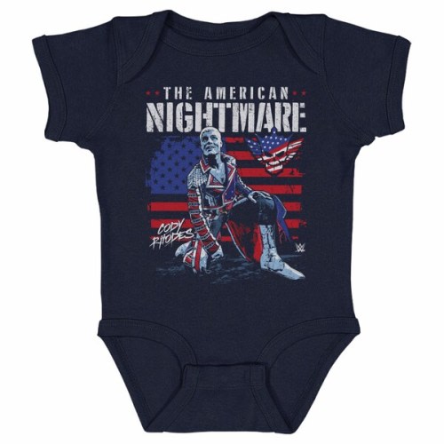 Infant 500 Level Navy Cody Rhodes American Flag Bodysuit