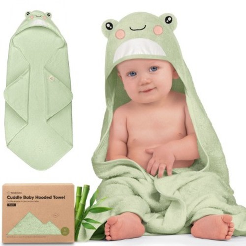 KeaBabies Cuddle Baby Hooded Towel, Organic Baby Bath Towel, Hooded Baby Towels, Baby Beach Towel for Newborn, Kids