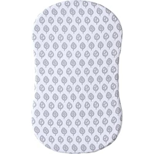 Halo Bassinest Swivel Sleeper Fitted Sheet Muslin, Leaf