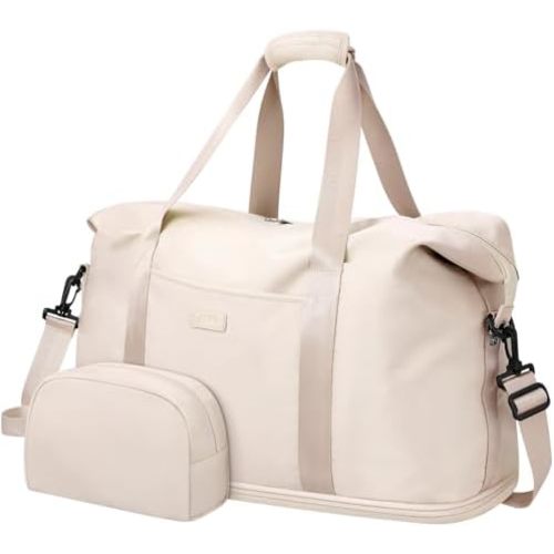 Expandable Travel Duffle Bags Weekender Overnight Bags for Women Men Hospital Bag for Women Labor Delivery with Toiletry Bag Waterproof