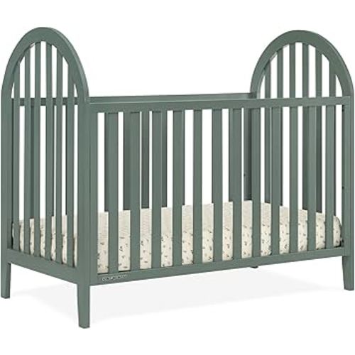 Delta Children Milano 4-in-1 Convertible Crib - Greenguard Gold Certified, Grassy Glen