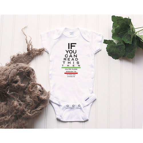 If You Can Read This Onesie® - Optician Onesie®, Optometrist Onesie®, Ophthalmologist Onesie®, eye doctor baby gift, funny baby onesie gift