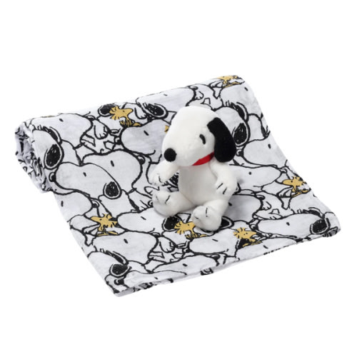 Snoopy Swaddle Blanket & Plush Gift Set