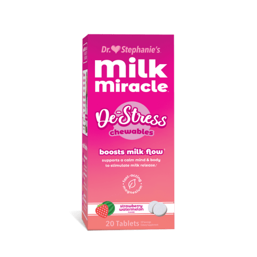 Dr. Stephanie's Milk Miracle De-Stress Chewables - Magnesium Melts for Nursing Support - 20 Count