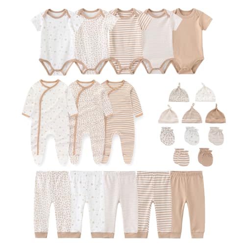 JELYLOVE Unisex Baby Boy Girl Clohtes Pants Sets 23 pack Cotton Casual New born Clothing Comfort Infant Birthday Outfit
