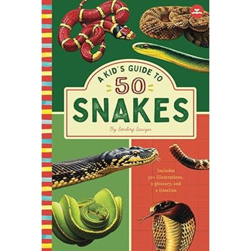 A Kids Guide to 50 Snakes: An Introduction to Snakes with Full-Color Illustrations, Glossary, Timeline, and More (Book About Snakes for Kids Ages 6-9) (A Kid's Guide to the Natural World)