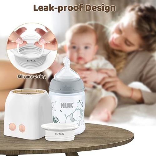 Hopebig Bottle Warmer Adapter for NUK Baby Bottle - 50MM Bottle Warmer not Included