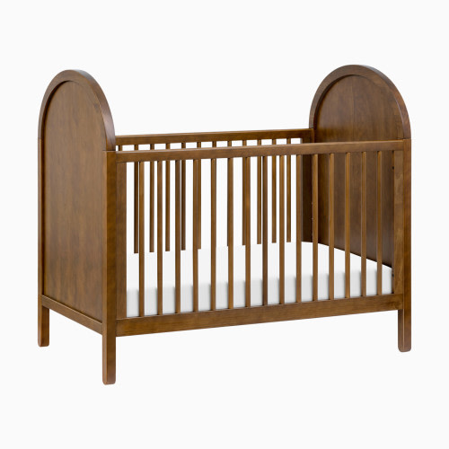 babyletto Bondi 3-in-1 Convertible Crib with Toddler Bed Conversion Kit - Natural Walnut