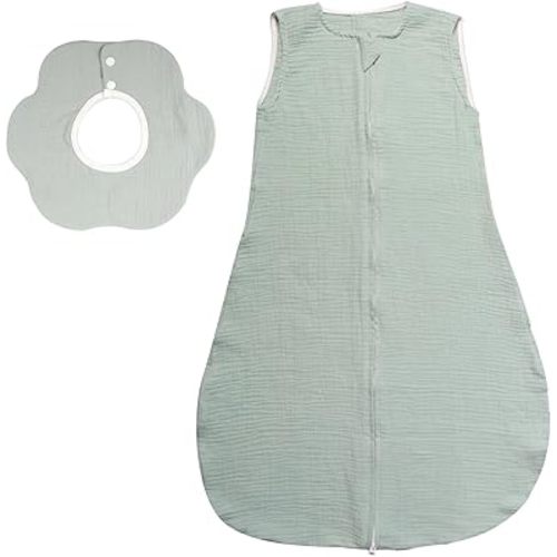 Baby Wearable Blanket, Cotton Sleep Sacks + Feeding Bib Set, Unisex Sleeping Bag Sack.