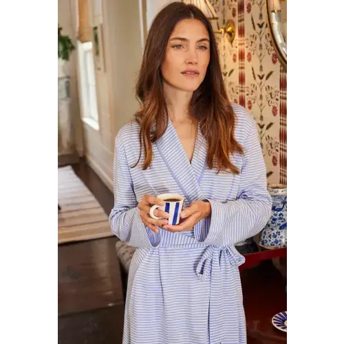 LAKE | Women | Pima Cotton Pajamas | Hydrangea Pima Robe