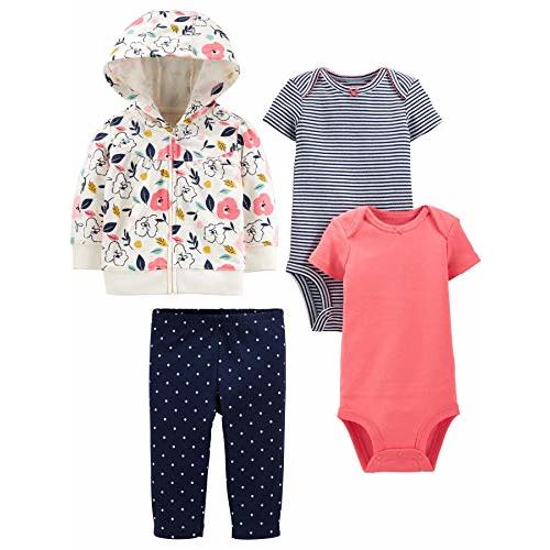 Simple Joys by Carter's Baby Girls' 4-Piece Jacket, Pant, and Bodysuit Set