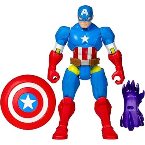 Avengers Marvel MixMashers Captain America Custom Mix-and-Match Action Figure & Accessories, 5-Inch-Scale Super Hero Toys for Kids Ages 4+