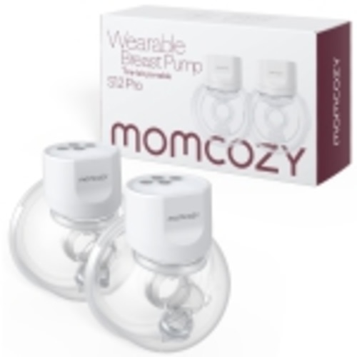 Momcozy S12 Pro Double Hands Free Breast Pump, Electric Wearable Breast Pump 24mm White