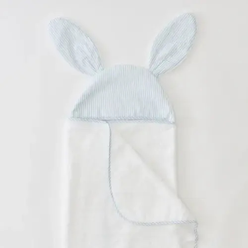 Percale Kids’ Bunny Hooded Towel | Weezie Towels