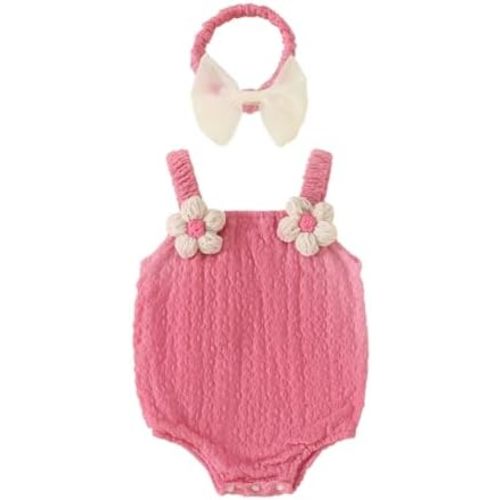 Newborn Baby Girl Romper Clothes with Butterfly Wings Cute Infant Summer One-Piece Outfit for Girls