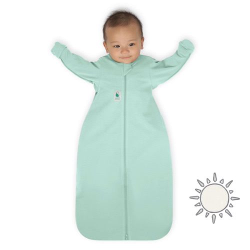 2-IN-1 Swaddle Transition Sleep Bag / Light Weight Bamboo / Cool Mint