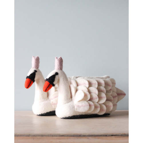 Odin Parker *New* Handmade Wool Swan Slippers/ Best gift for friends/ Deals Odin Parker Store