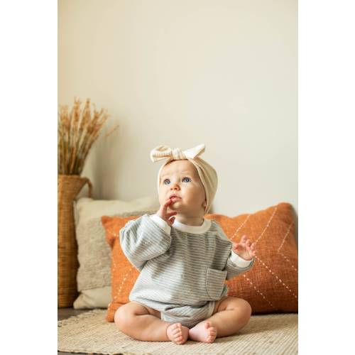 Bubble rompers for baby boy/ toddler, Girl romper Organic cotton bodysuit long sleeve/oversized pink outfit/sweatshirt french terry stripy