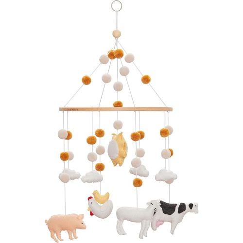 Baby Crib Mobile - Nursery Decoration and for Boys & Girls with Farm Animals