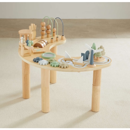 Wonder & Wise by Asweets Wooden Adjustable Toddler Activity Table