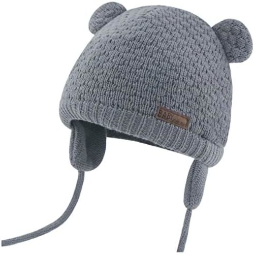Duoyeree Kids Baby Hat Soft Warm Cable Knit Beanie Toddler Girl Fall Winter Hats