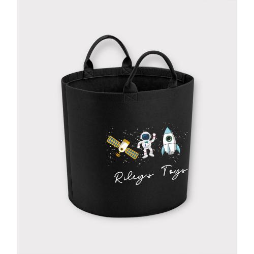 Personalised Space children's Storage , Toy tub, storage basket, Toy box, Baby shower gift, baby Nursery, Astronaut, Rockets, Spaceships