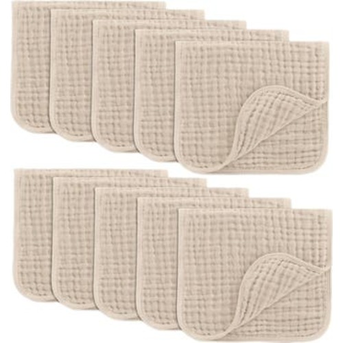 Muslin Burp Cloths - Pack of 10