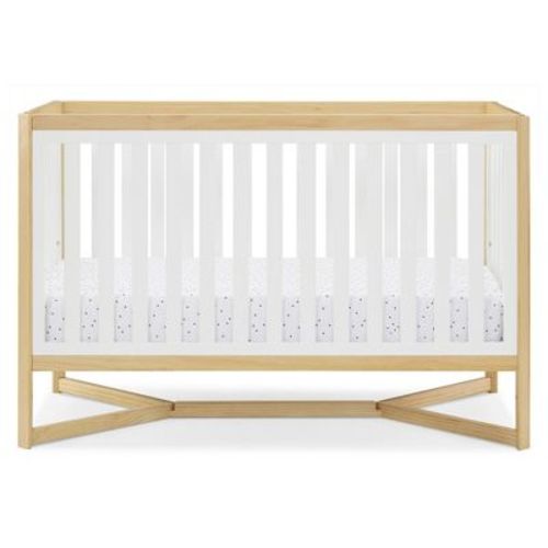 Delta Children Tribeca Convertible Crib, Bianca White/Natural