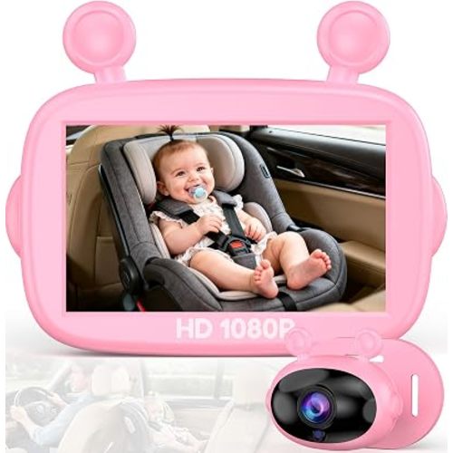 Yakry Baby Camera for Car 7.2-Inch: 3X Larger View 1080P Auto Night Vision | 5-Min Easy to Install for SUVs MPVs Larger Vehicles, 150° Wide Angle HD Full Backseat View for Rear Facing Infant Seats