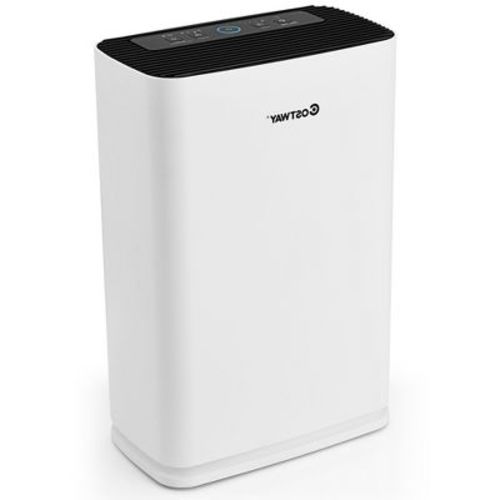 Costway Air Purifier True Hepa Filter Carbon Filter Air Cleaner Home Office 800 Sq.ft