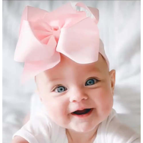Noah Headband Bow | Light Pink